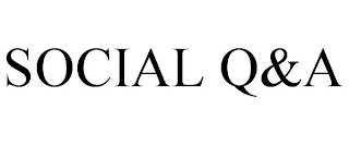 SOCIAL Q&A