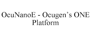 OCUNANOE - OCUGEN'S ONE PLATFORM