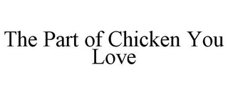 THE PART OF CHICKEN YOU LOVE