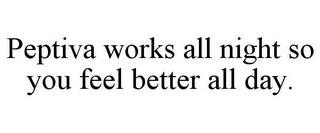 PEPTIVA WORKS ALL NIGHT SO YOU FEEL BETTER ALL DAY.