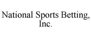 NATIONAL SPORTS BETTING, INC.