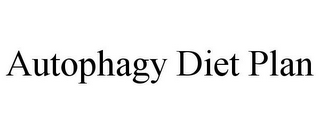 AUTOPHAGY DIET PLAN