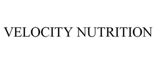 VELOCITY NUTRITION