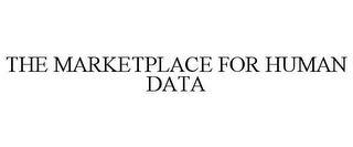 THE MARKETPLACE FOR HUMAN DATA