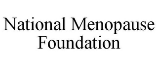 NATIONAL MENOPAUSE FOUNDATION