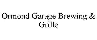 ORMOND GARAGE BREWING & GRILLE