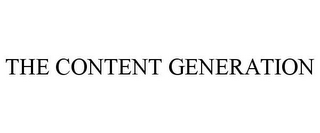 THE CONTENT GENERATION