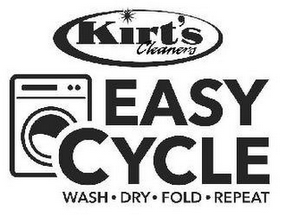 KIRT'S CLEANERS EASY CYCLE WASH DRY FOLD REPEAT