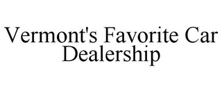 VERMONT'S FAVORITE CAR DEALERSHIP