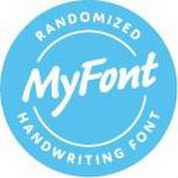 RANDOMIZED HANDWRITING FONT MYFONT