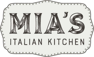 MIA'S ITALIAN KITCHEN