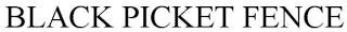 BLACK PICKET FENCE