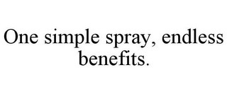 ONE SIMPLE SPRAY, ENDLESS BENEFITS.