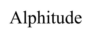 ALPHITUDE