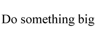 DO SOMETHING BIG