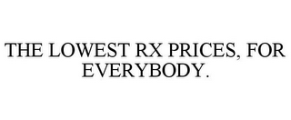 THE LOWEST RX PRICES, FOR EVERYBODY.