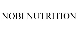 NOBI NUTRITION