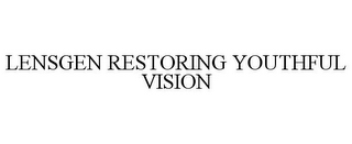 LENSGEN RESTORING YOUTHFUL VISION