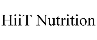 HIIT NUTRITION