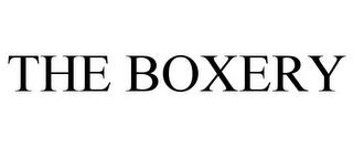 THE BOXERY