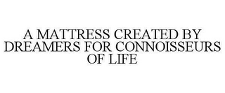 A MATTRESS CREATED BY DREAMERS FOR CONNOISSEURS OF LIFE