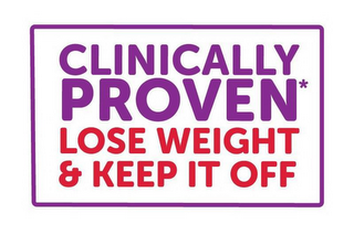 CLINICALLY PROVEN LOSE WEIGHT & KEEP IT OFF