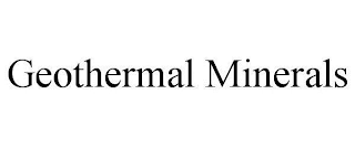 GEOTHERMAL MINERALS