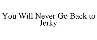 YOU WILL NEVER GO BACK TO JERKY