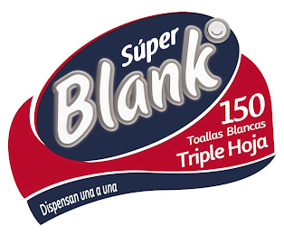 SUPER BLANK O 150 TOALLAS BLANCAS TRIPLE HOJA DISPENSAN UNA A UNA