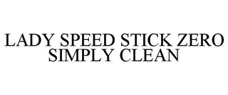 LADY SPEED STICK ZERO SIMPLY CLEAN