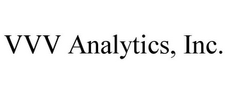 VVV ANALYTICS, INC.