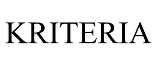 KRITERIA