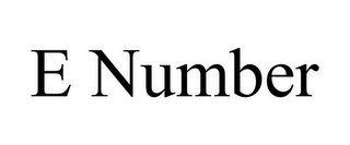 E NUMBER