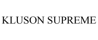 KLUSON SUPREME