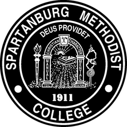 SPARTANBURG METHODIST COLLEGE 1911 DEUS PROVIDET TOIL MANUAL CHRISTIAN CHARACTER MENTAL CULTURE