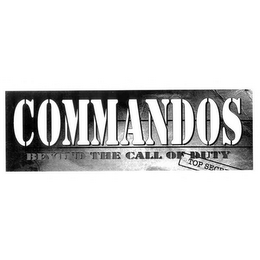 COMMANDOS BEYOND THE CALL OF DUTY TOP SECRET