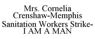 MRS. CORNELIA CRENSHAW-MEMPHIS SANITATION WORKERS STRIKE- I AM A MAN