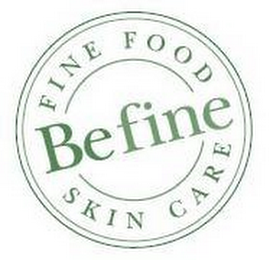 FINE FOOD BEFINE SKIN CARE