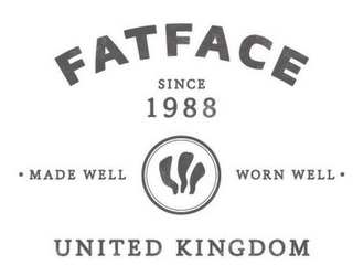 FATFACE SINCE 1988 MADE WELL WORN WELL UNITED KINGDOM