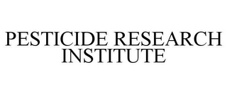 PESTICIDE RESEARCH INSTITUTE