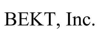 BEKT, INC.