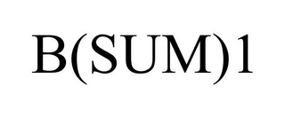 B(SUM)1