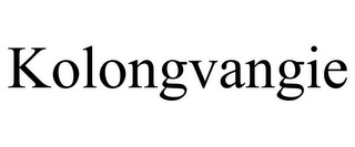 KOLONGVANGIE