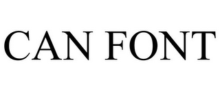 CAN FONT