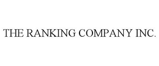 THE RANKING COMPANY INC.