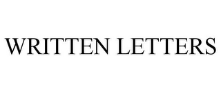 WRITTEN LETTERS