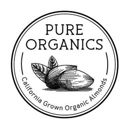 PURE ORGANICS CALIFORNIA GROWN ORGANIC ALMONDS