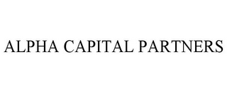 ALPHA CAPITAL PARTNERS