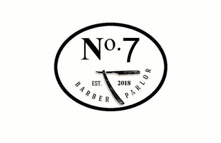 NO. 7 EST. 2018 BARBER PARLOR