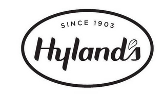 SINCE 1903 HYLAND'S